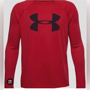 Under Armour Boys’ Tech Big Logo Long Sleeve, Size: YMD, Color: Red